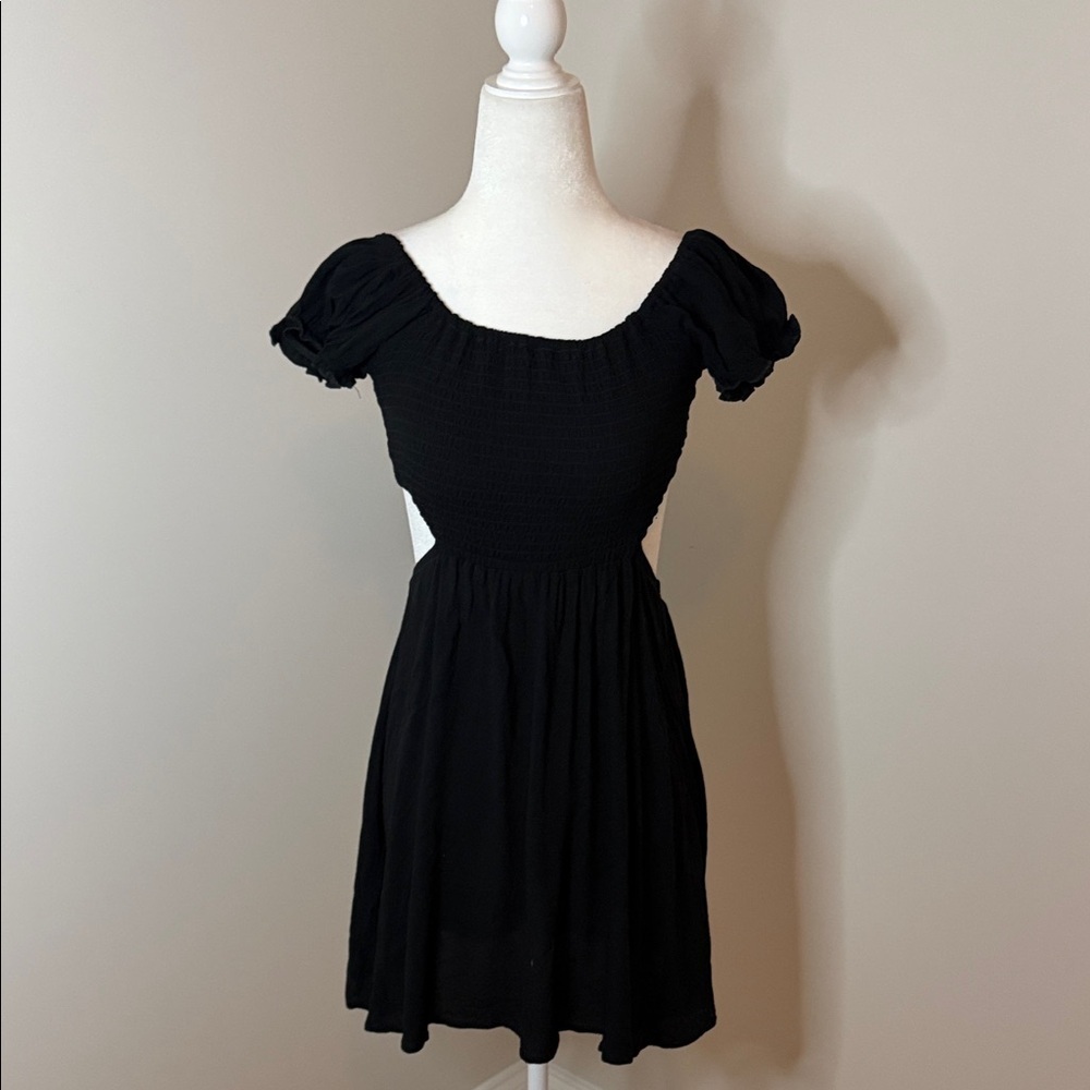 OCEAN DRIVE Elegant Black Cut Out  Dress size small NWOT